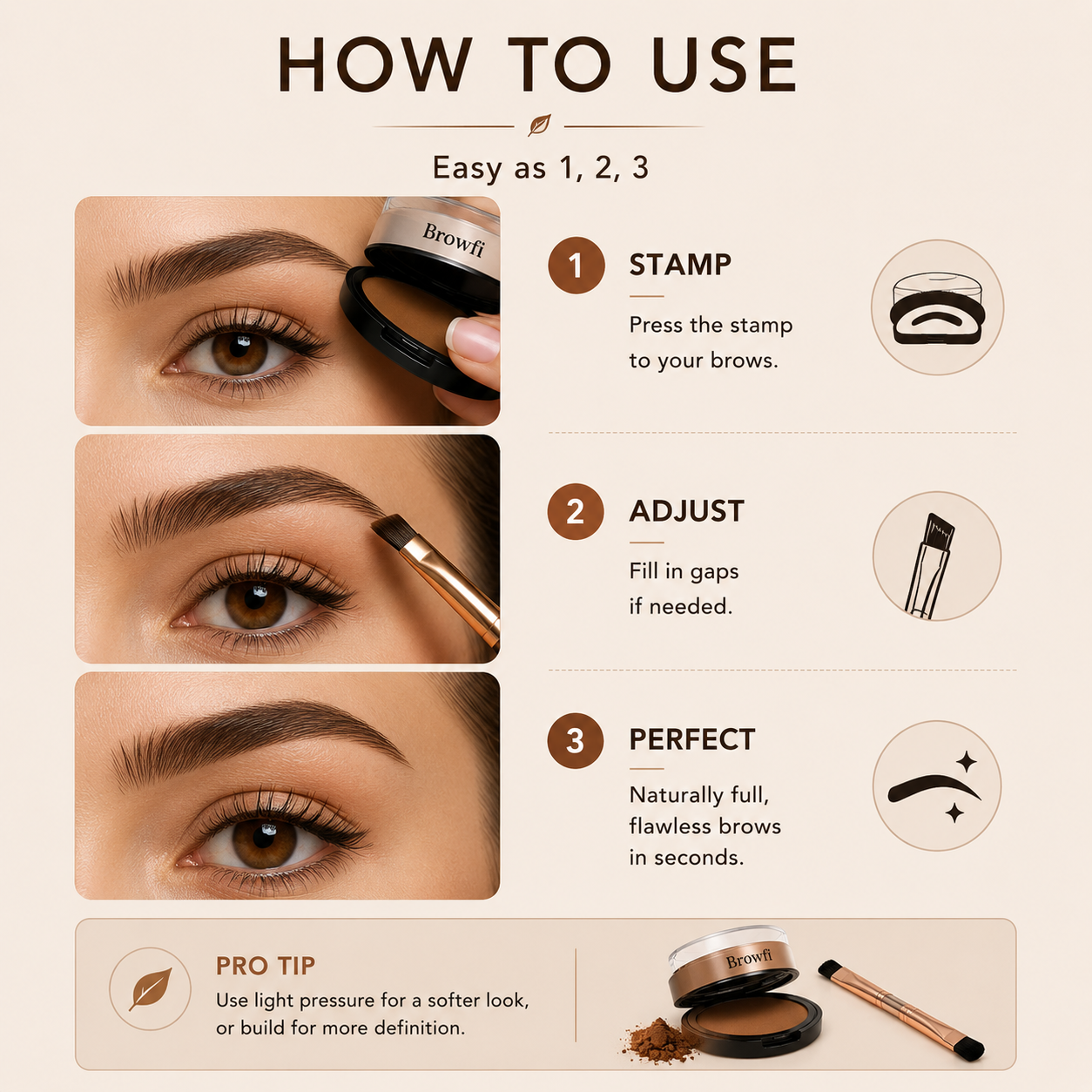 Browelle™ Brow Stamp Kit