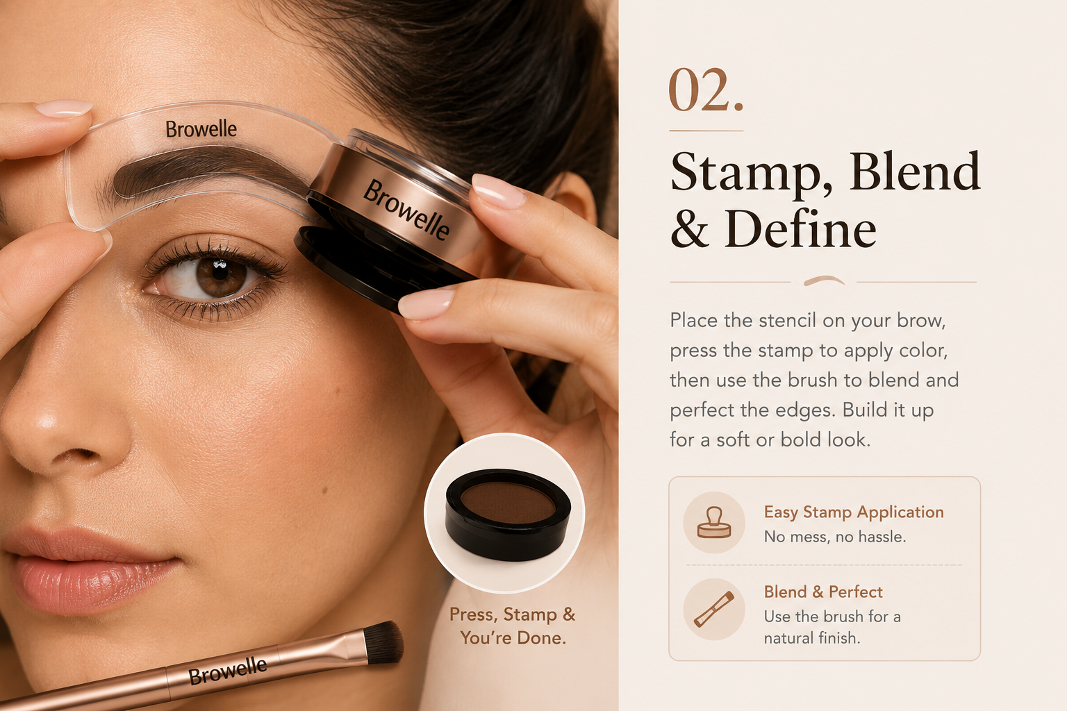 Browelle™ Brow Stamp Kit